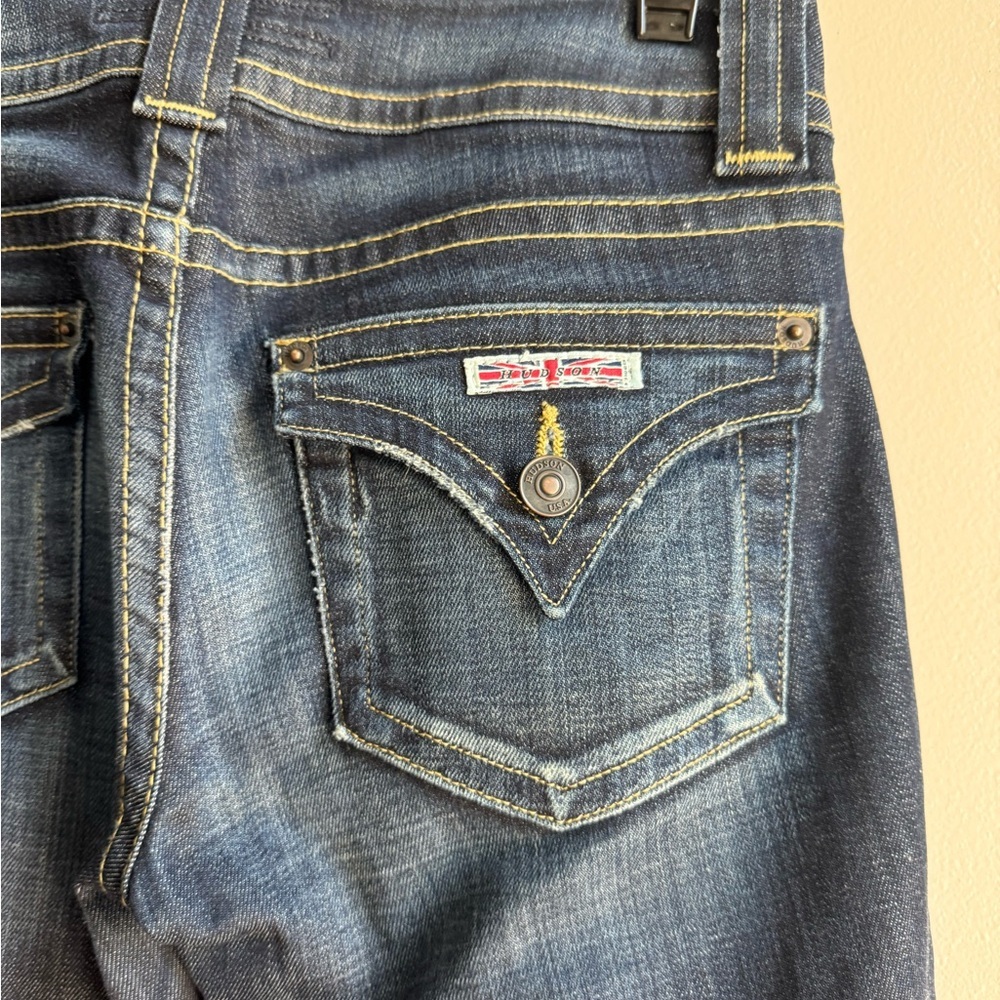 Hudson Y2K Low Rise Bootcut Flare Jeans 26 Dark Wash Retro Vintage Denim - Picture 9 of 9